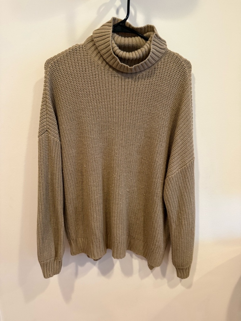 Splendid Taupe Turtleneck Knit Sweater